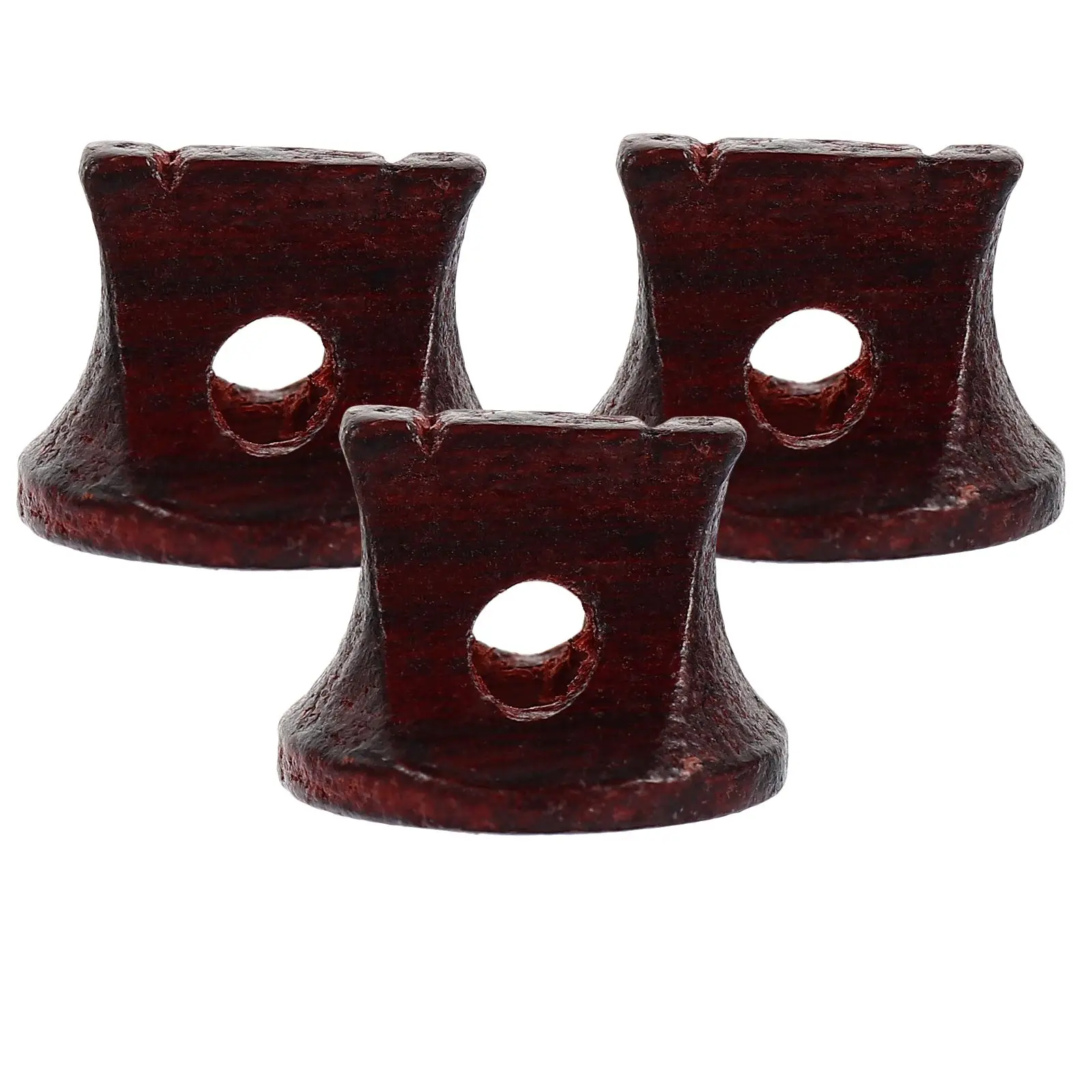 

3 Pcs Bridges Durable Rosewood Erhu Bridge Musical Instrument Parts Wooden Practical Erhu Tailpiece Replacement