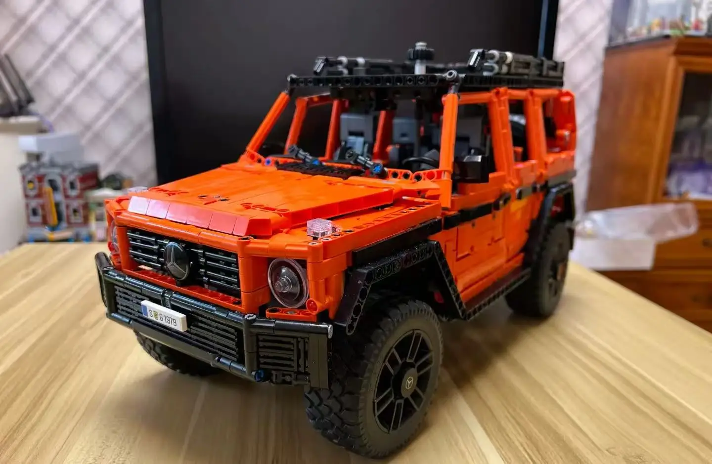 New2891pcs ديكور المنزل متوافق مع 42177 G500 مجموعة تصنيع المركبات على الطرق الوعرة هدية تزيين سطح المكتب