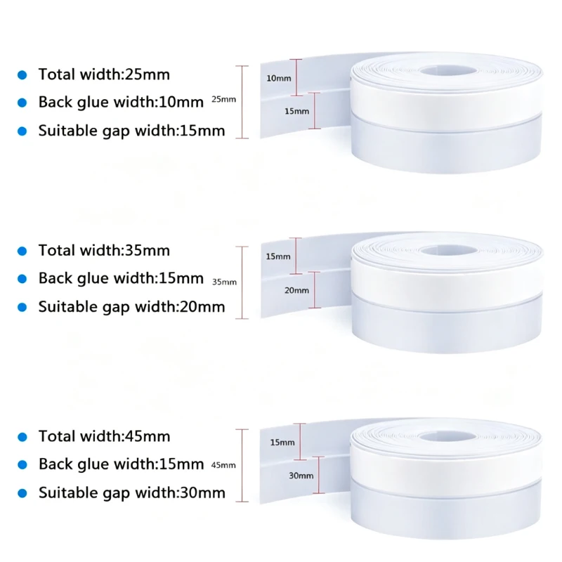4 Color 1-2M Length Door Sealing Bar Window Sealing Tape Window Door Bottom Self Adhesive Silicone Rubber Seal Weathering Strip