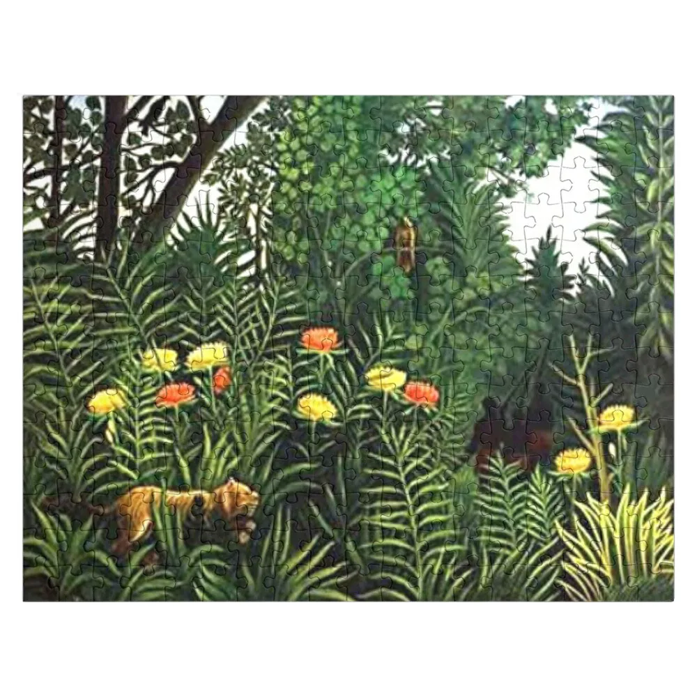 

Henri rousseau - tigar Jigsaw Puzzle Wooden Jigsaw Puzzles Wood Puzzle Wooden Puzzle Custom Gift Puzzle