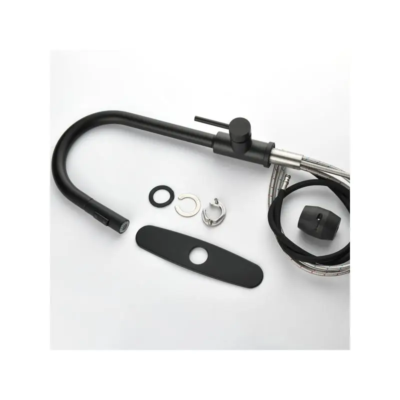 Single Handle High Arc Pull Down Kitchen Faucet, Stainless Steel Sink Faucet with Sprayer for Easy Cleaning and Versatile Use