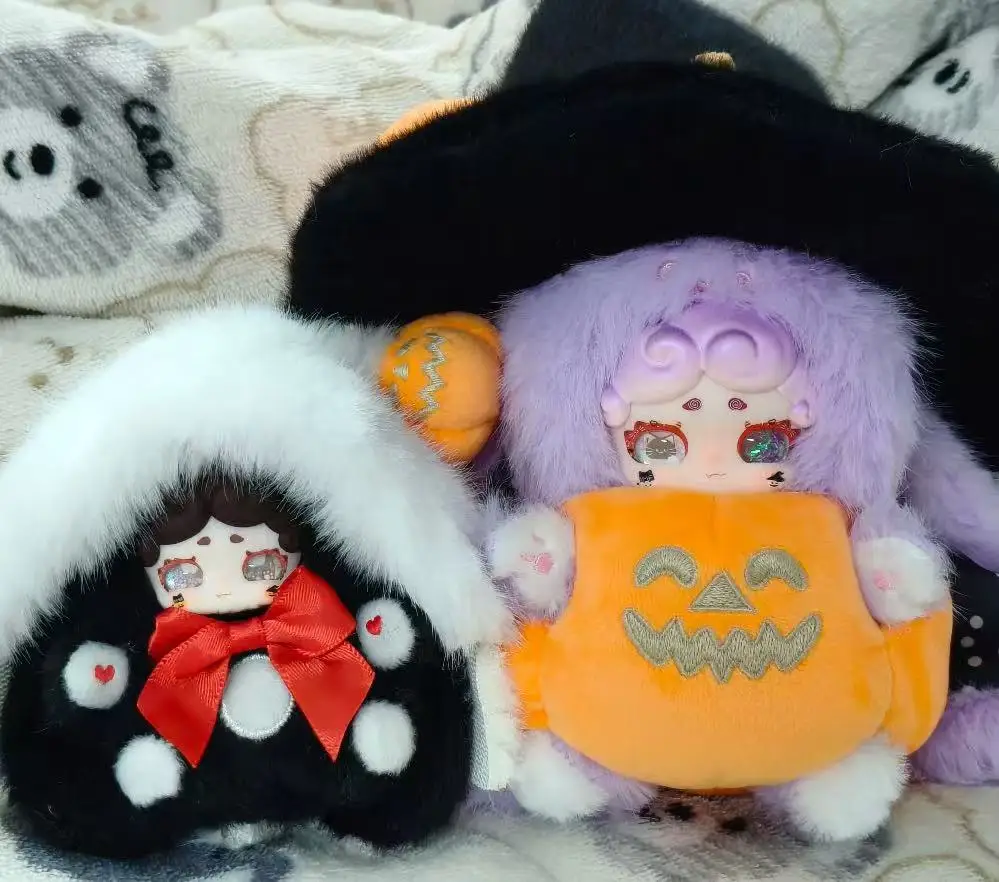 

100% Genuine Lucky Deer Nai Halloween Plush Keychain Blind Box Surprise Box Plush Doll Figure Trendy Toy Ornaments Girl Gift