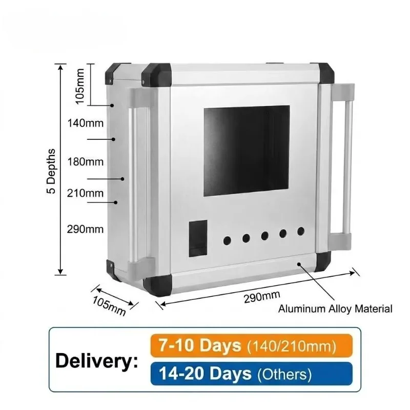 CNC machine tool industrial die-casting IP54 waterproof aluminum alloy control box cantilever system suspension system