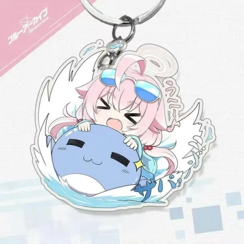 Blue Archive Game Figure Takanashi Hoshino Shiroko Sandwolf Alice Acrylic Pendant Keychain Decoration Hangings for Kids Gifts