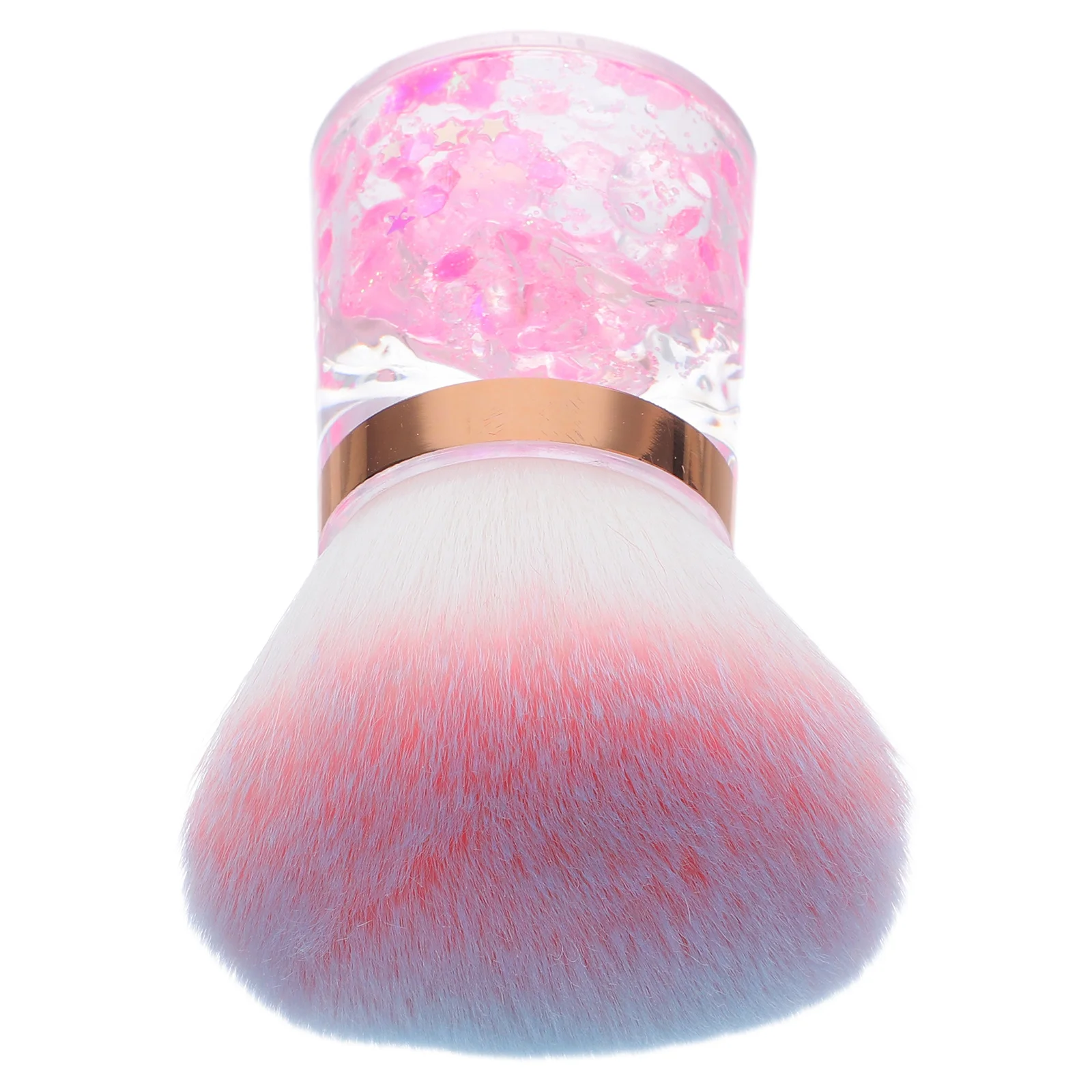 فرشاة غبار الأظافر تصميم على شكل زهرة ناعمة لمسحوق غمس الأظافر الأكريليك أداة مانيكير فرشاة تنظيف الأظافر المحمولة الغبار #1