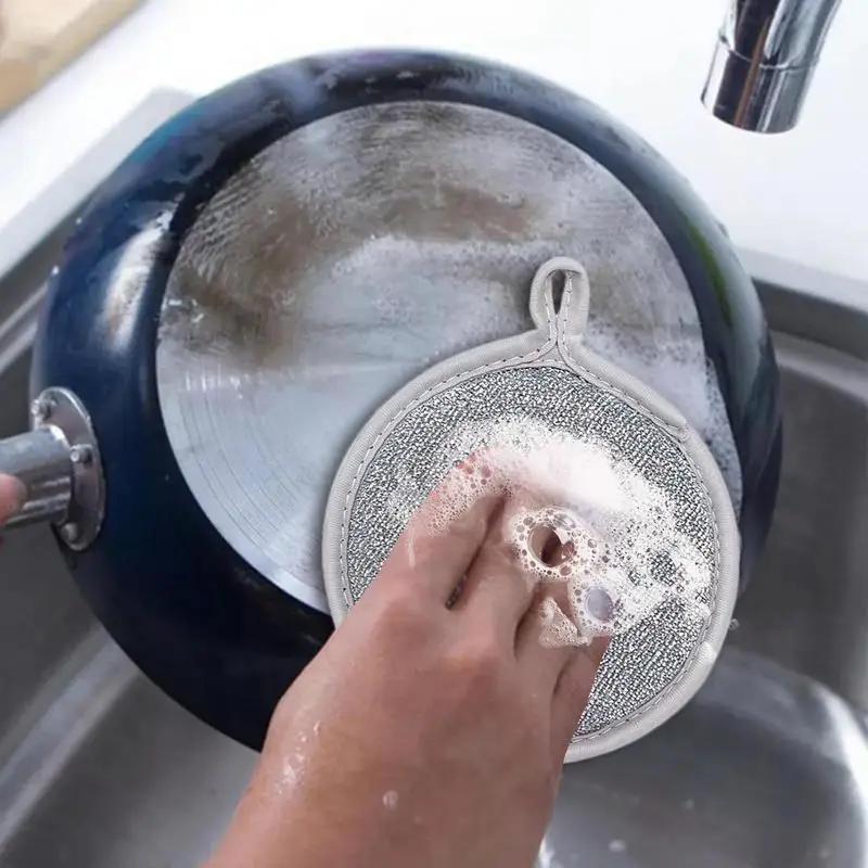 Lavaggio spugna Scrubber filo di acciaio utensili da cucina bagno filo di acciaio pulizia pagliette per la casa bagno Hotel cucina