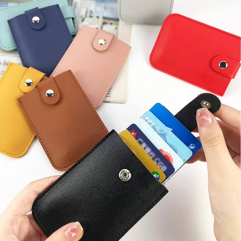 

card holder Mini Slim Portable Card Holders Pulled Design Men Wallet Gradient Color 5 Cards Money Short Women Purse LOGO