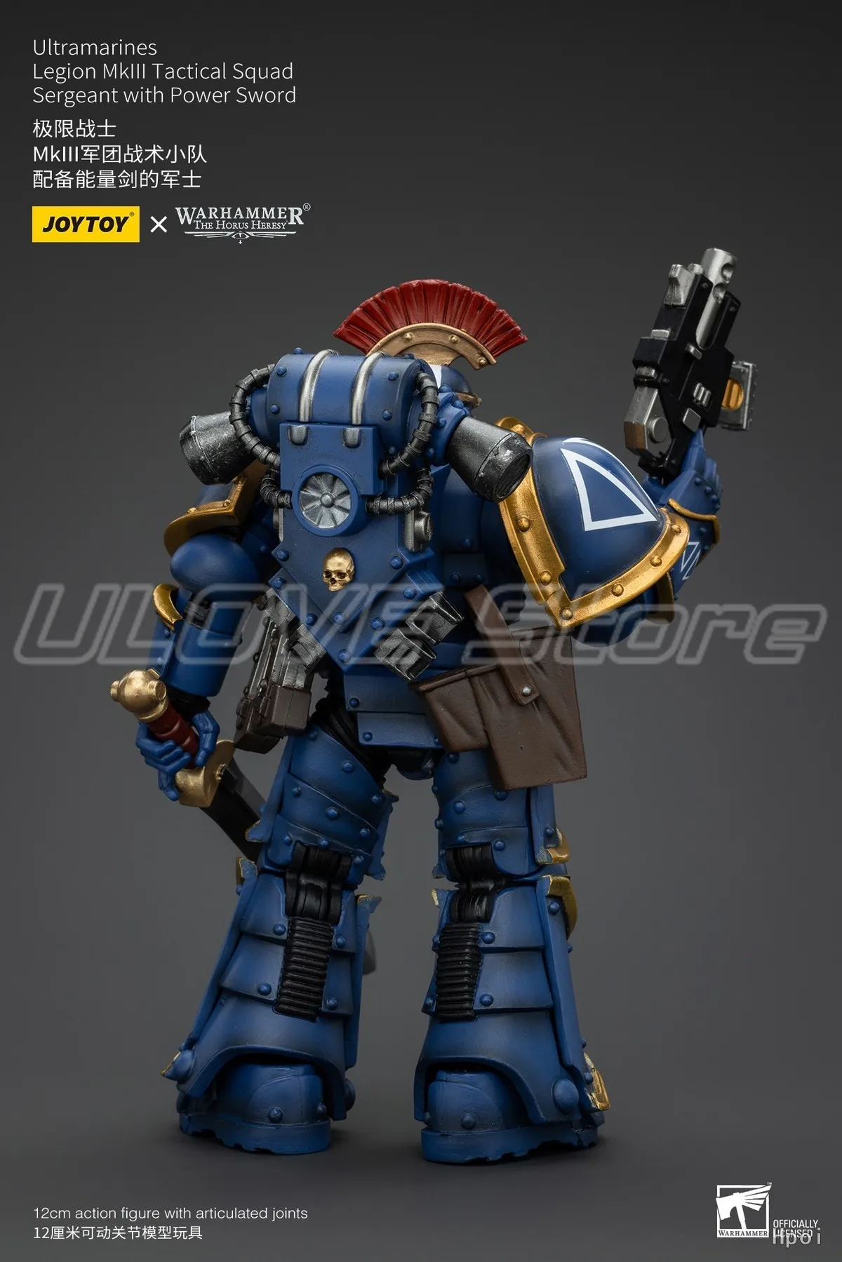 

In Stock Original JOYTOY Warhammer 40K Ultramarines Legion Mklll Tactical SquadSergeant with Power Sword 1/18 Action Figure