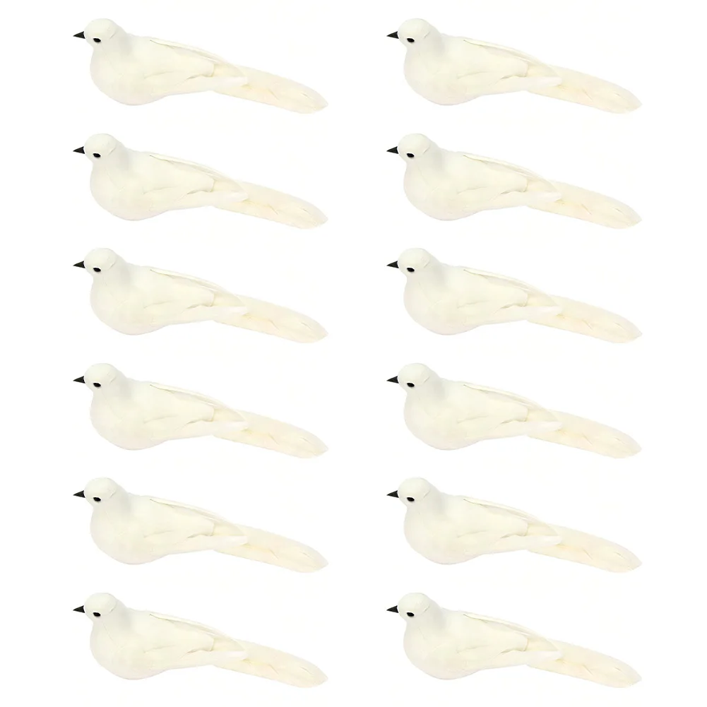 Garden Statue Set Foam Feather Bird For Festive Occasion Display Long Lasting Material Wholesale Bulk Pack For Garden Landscape