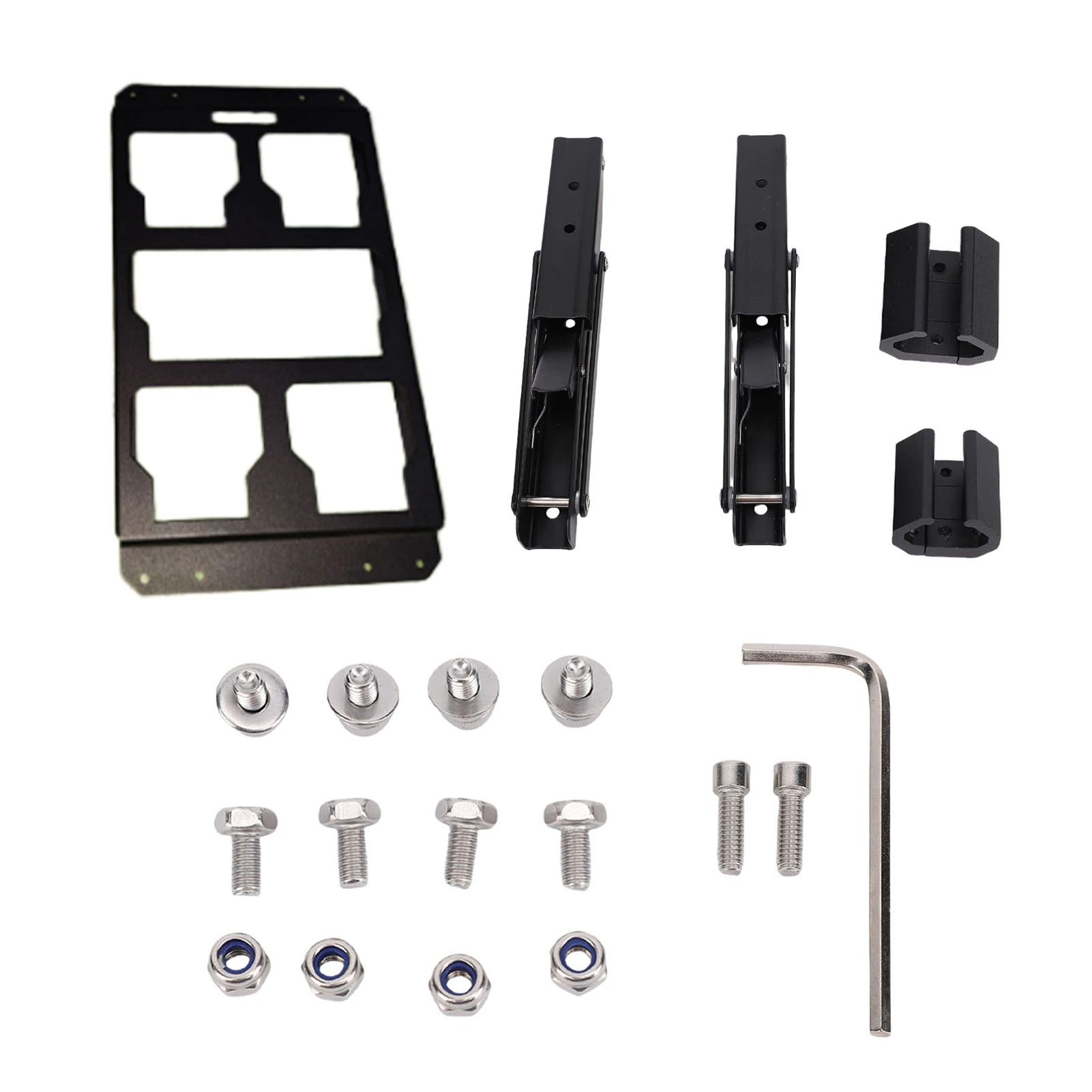 Toolbox Folding Mount Fit for Packout Toolbox Side Storage System Aluminum Alloy Tool Box Table Top Mounting Plate