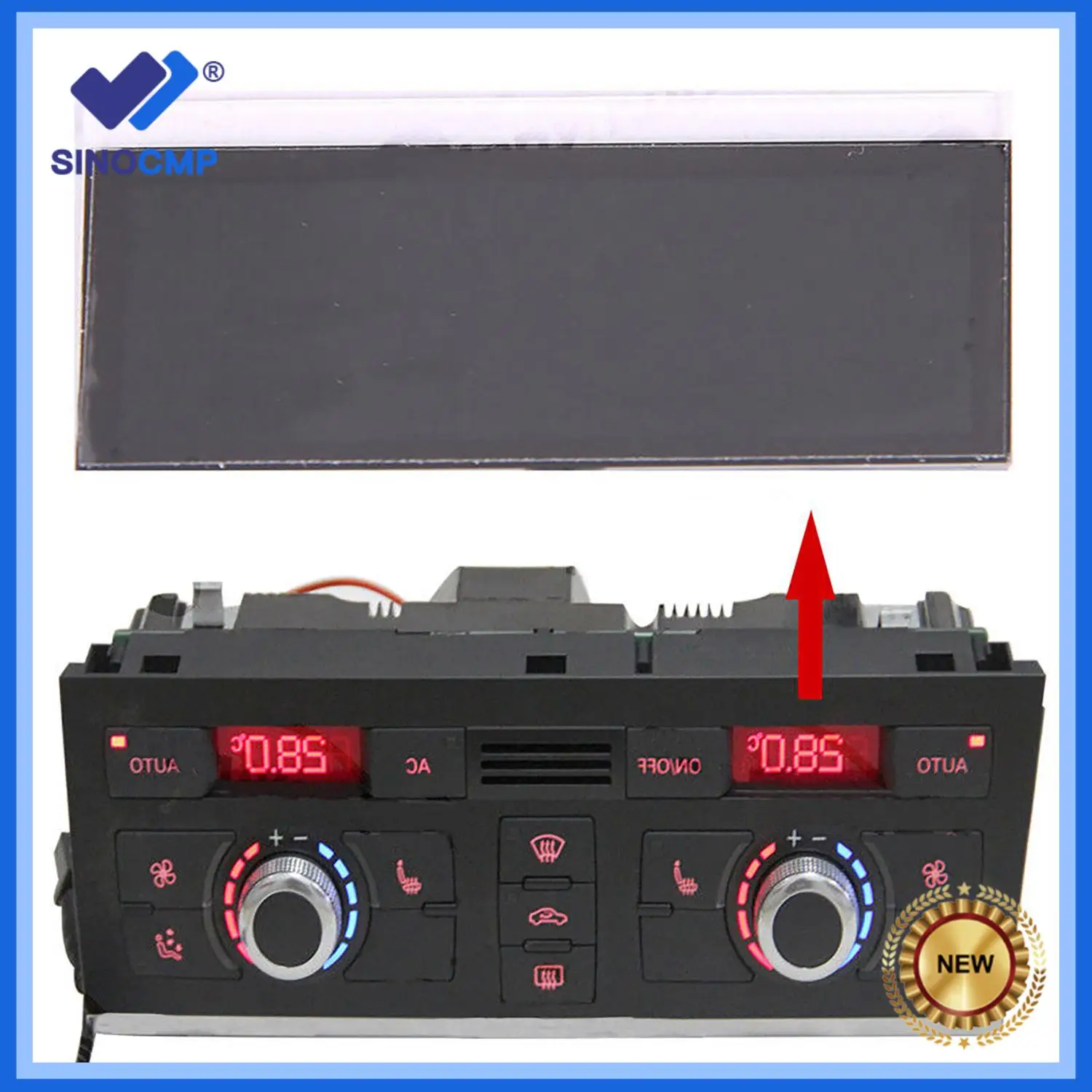 

1pc LCD Display Screen For Audi A6 (4F)/Q7 (4L) 2005-2012 Air Conditioning Panel Unit Display LCD Pixel Repair Auto Parts