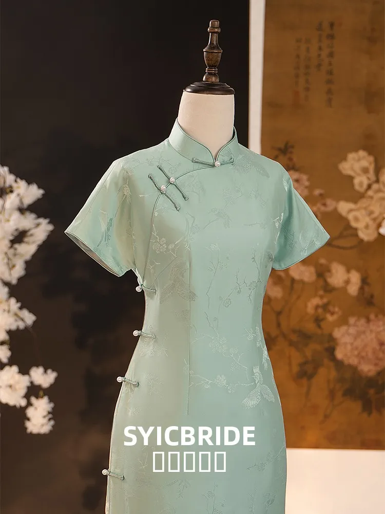 

Шелковое свадебное платье Ele Young Sle с низким разрезом, традиционный китайский новый дизайн для помолвки и свадьбы