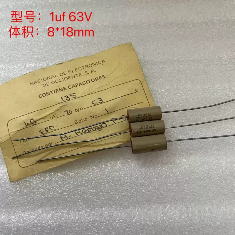 10PCS LEYDEN 1uf 63V 100V High Temperature Frequency Division Coupled Infinite Thin Film Capacitor from Western Electronic Compa