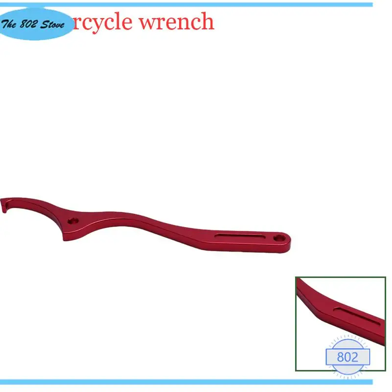 

Motorcycle rear shock absorber adjustment wrench, red thick and durable adjustment hook, sturdy and not easy to bend
