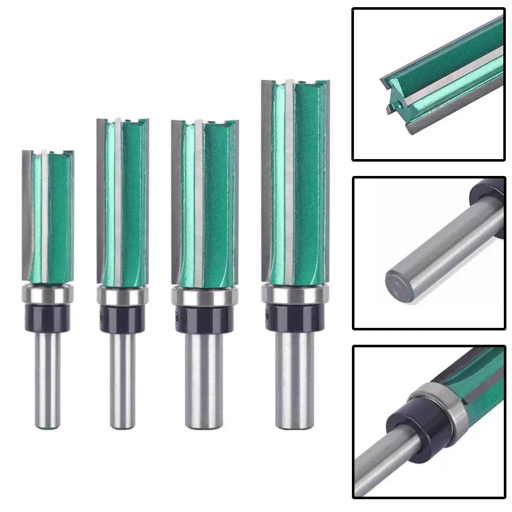 Brand New Router Bit Shank Spare Parts Tool Trimming Woodworking 45# Steel 8mm 12mm Accessories Cutter Four Blades