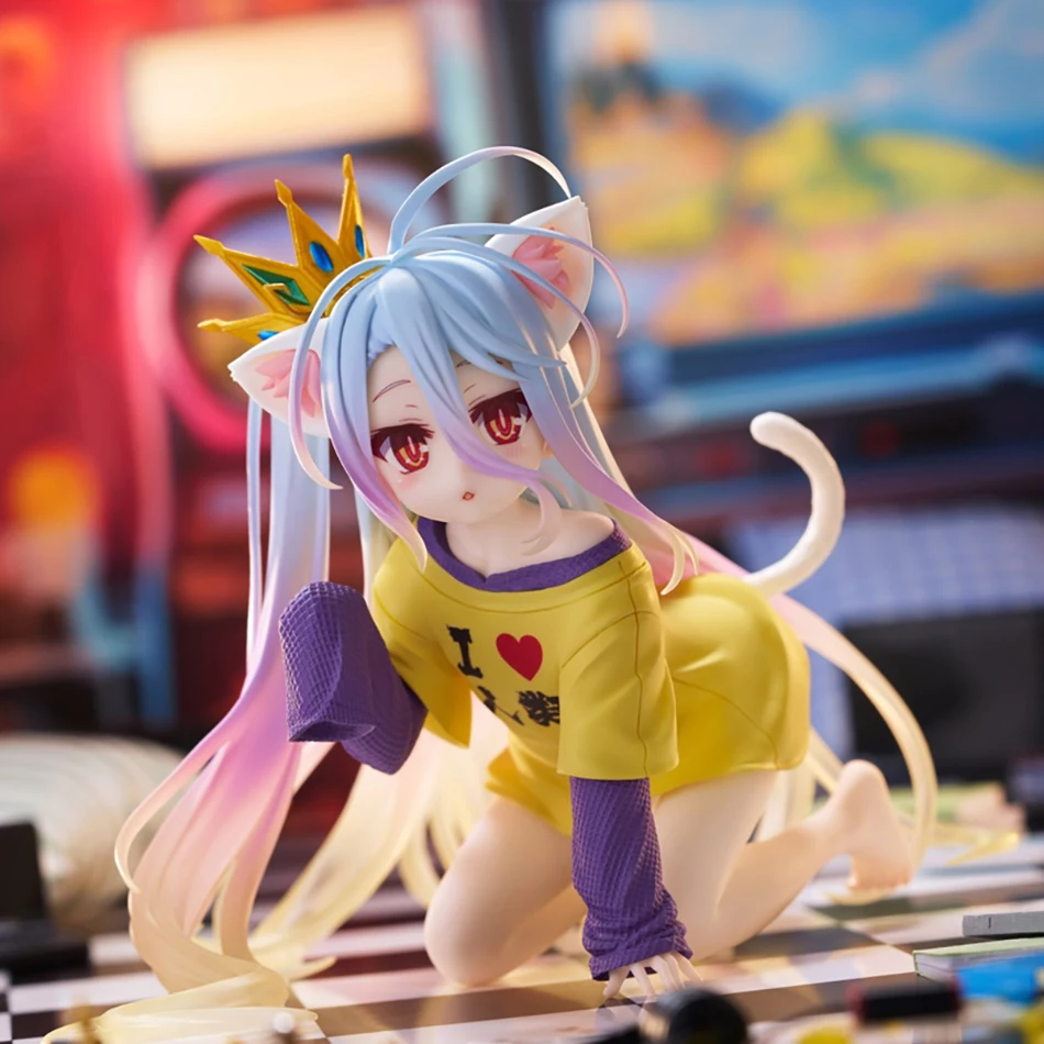 Anime Geen Game Geen Leven: Zero White Figuur Anime PVC Anime Actiefiguren Model Leuke Kamer Collectie Ornament Anime Model Speelgoed Geschenken