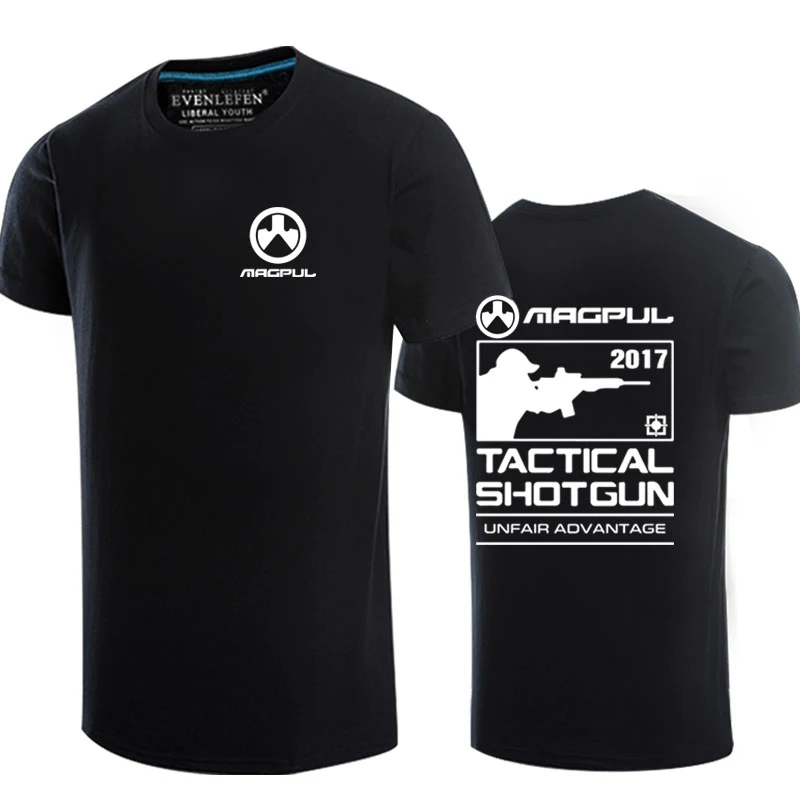 

Men's Graphic in MagPul Tactical Shotgun T-Shirt 100% Cotton Sweat Wicking Breathable Casual Tee for Military Enthusiast