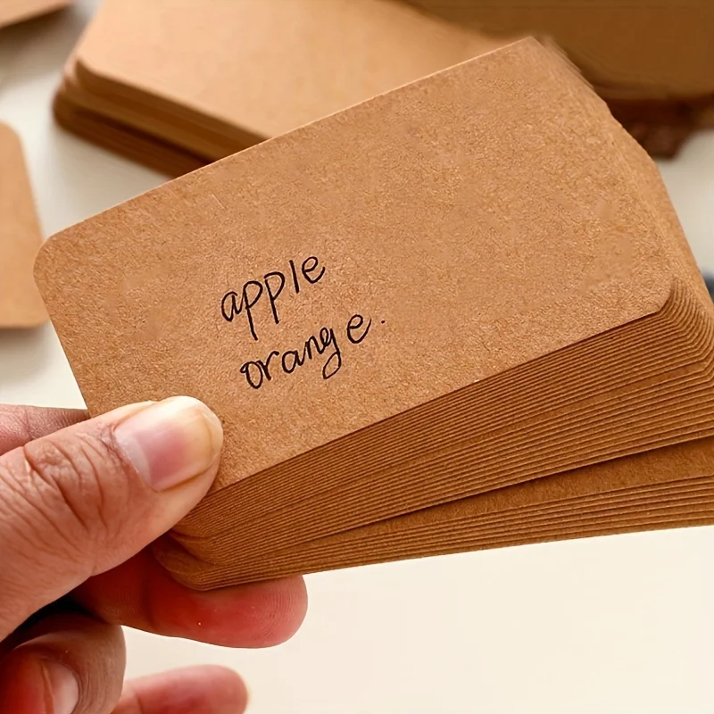 50 Out of Uniquely Textured Blank Cards, Perfect for Creating Kraft Paper Postcards,Doodles,Bookmarks,Notes, And Flashcards