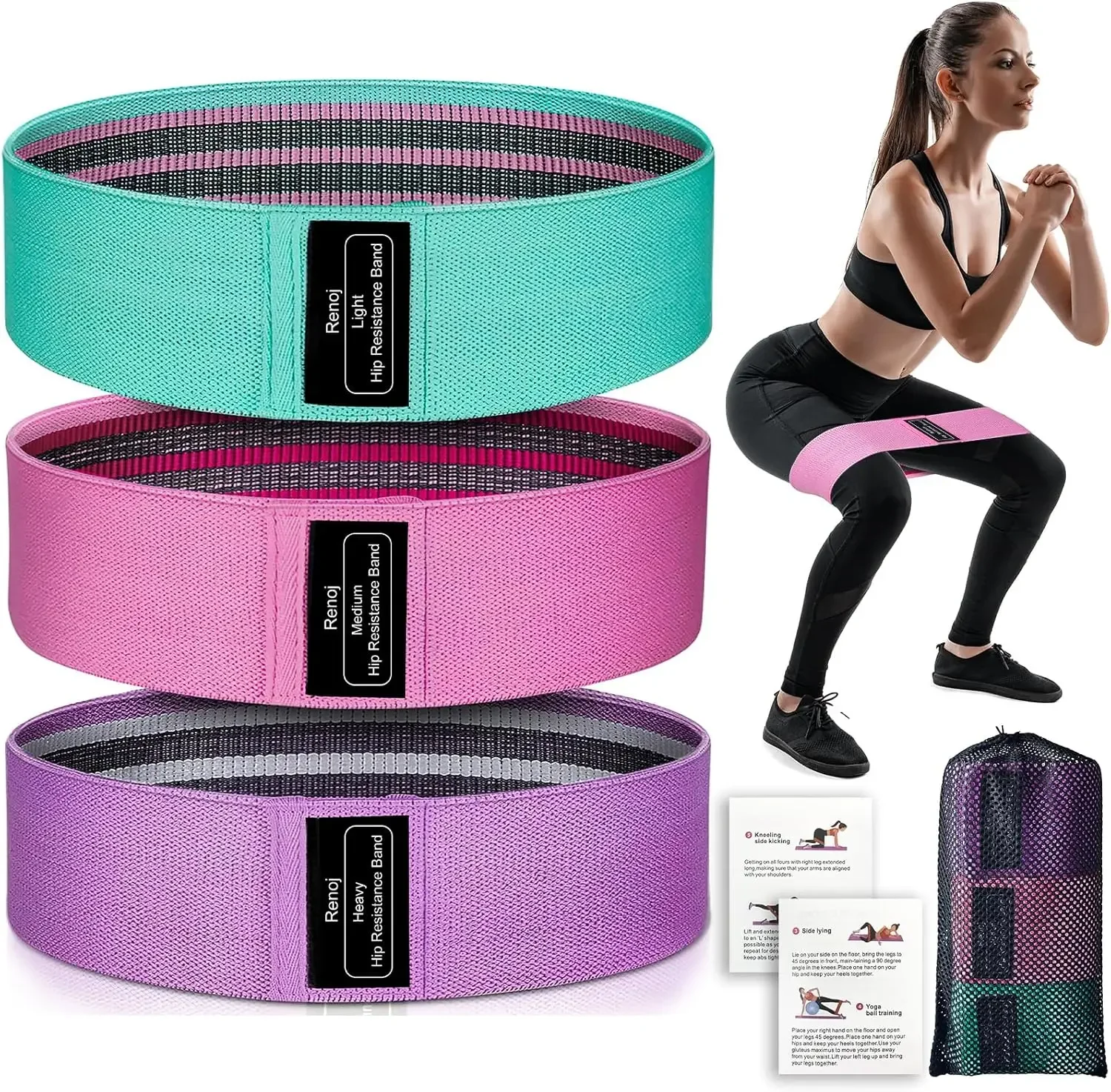 

Squat Yoga Resistance Band Squat Exercise Hip Circular Stretch Training Band Fitness Strip Ring Yoga Fitness Tension Band