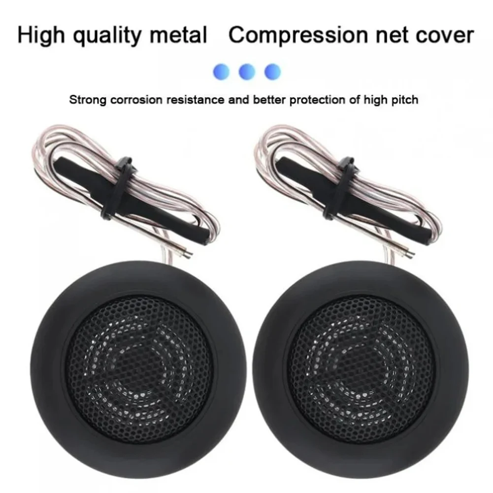 120W Speakers Car Tweeter 4 Impedance Signal To Noise Ratio 91dB Powerful Audio Output 120W Car Tweeter Speakers