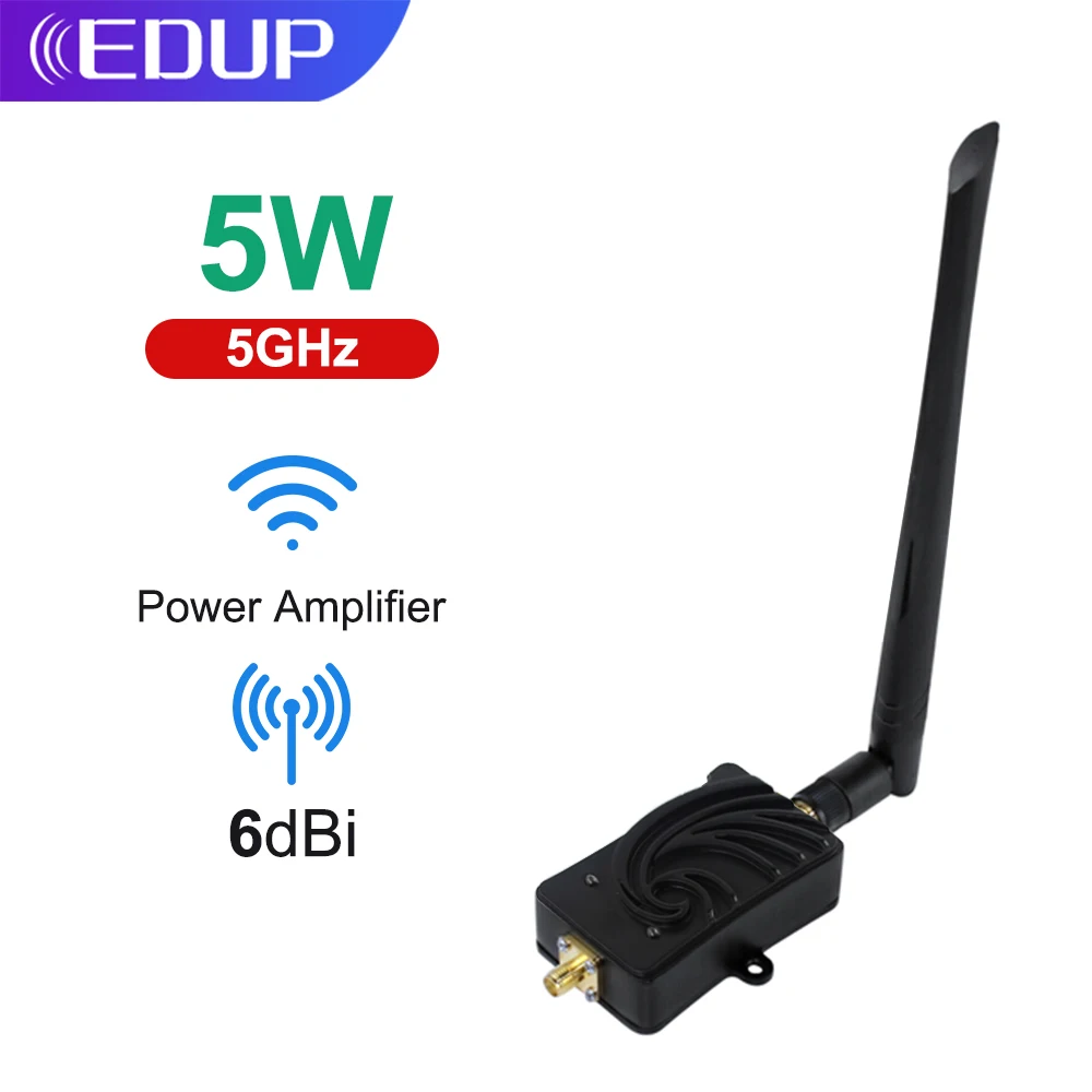 EDUP-amplificador de señal WiFi de 4W, repetidor inalámbrico de largo alcance, 2,4 Ghz, 802.11n