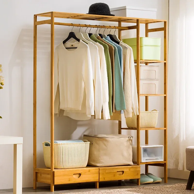 Coat rack Floor-to-ceiling household hanger Floor rack for hanging clothes Bedroom vertical pole type simple one piece initial