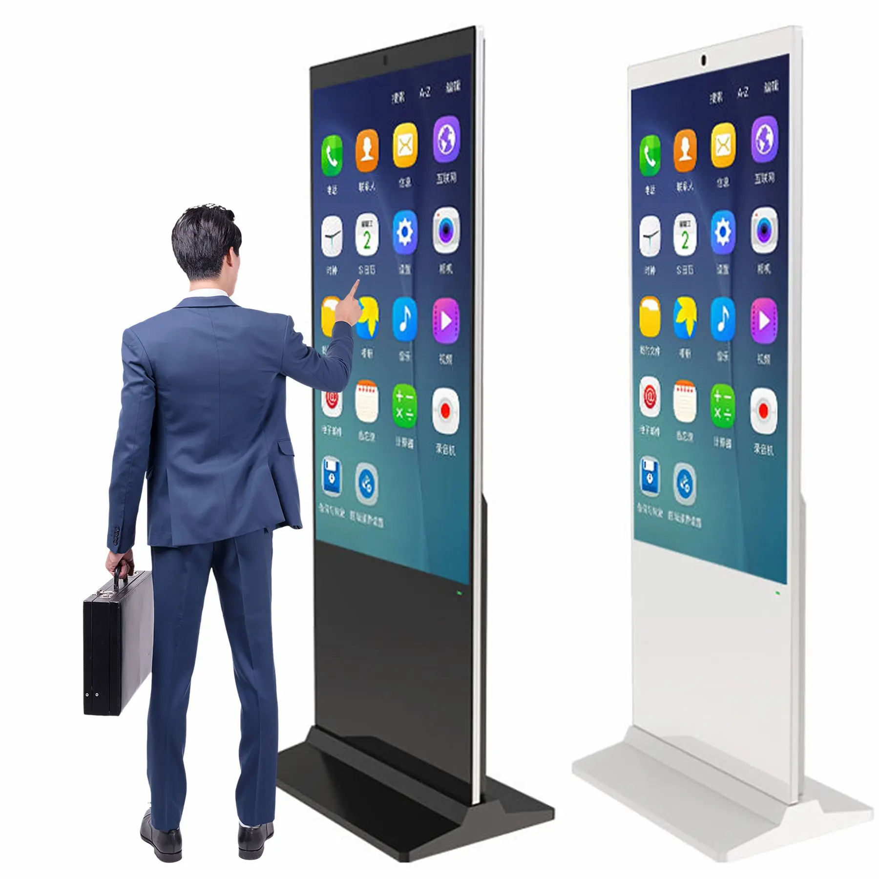 65 Inch Floor Stand No Touch Windows Hot Sale Digital LED LCD HD Poster Electronic Advertising Screen Animation Retail Store