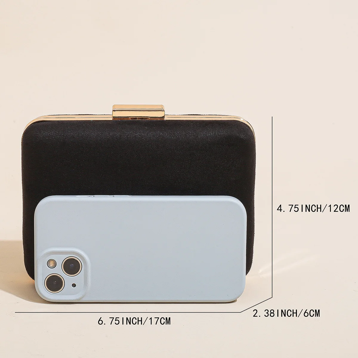 Mini pochette de soirée en velours Simple et élégante pour femmes, pochette formelle pour fête de mariage, bal de promo