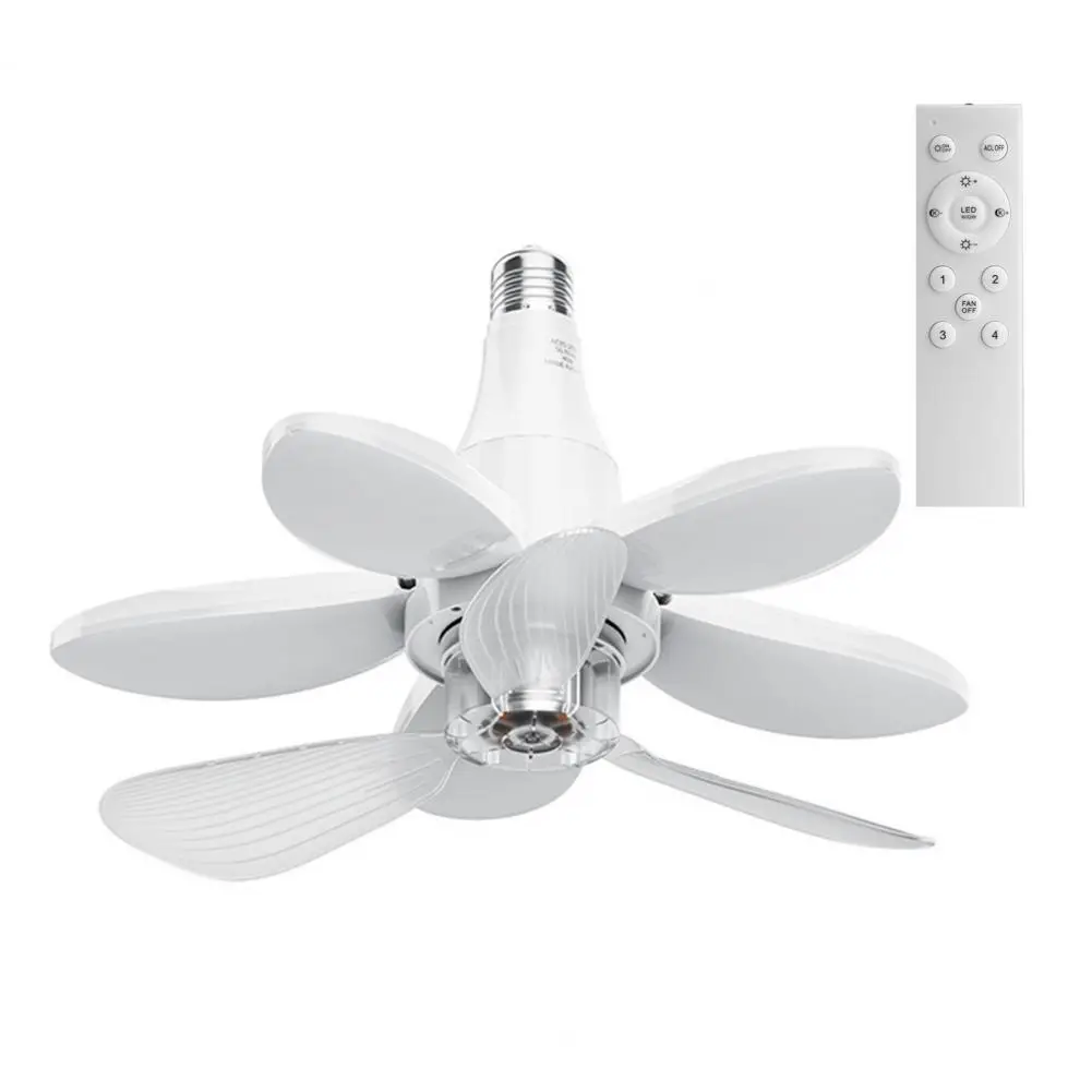 

Ceiling Fan Light Versatile Foldable Socket with Remote Control Adjustable Brightness Low Noise Easy for Optimal