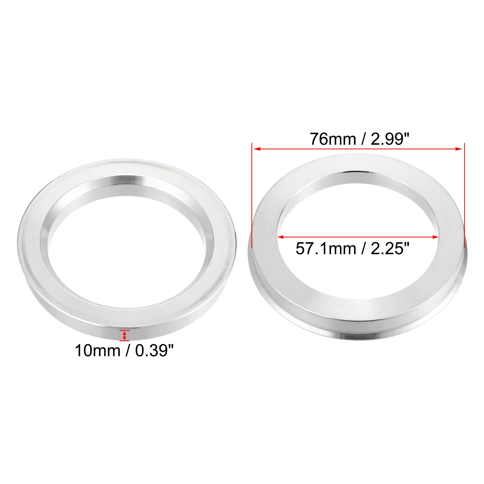Uxcell 4 stücke od 58,1mm 63,4mm 64,1mm 65,1mm bis 54,1mm 57,1mm 66,6mm 93,1mm Auto Auto Nabe Zentr ier ringe Rad bohrung Mittel abstand halter