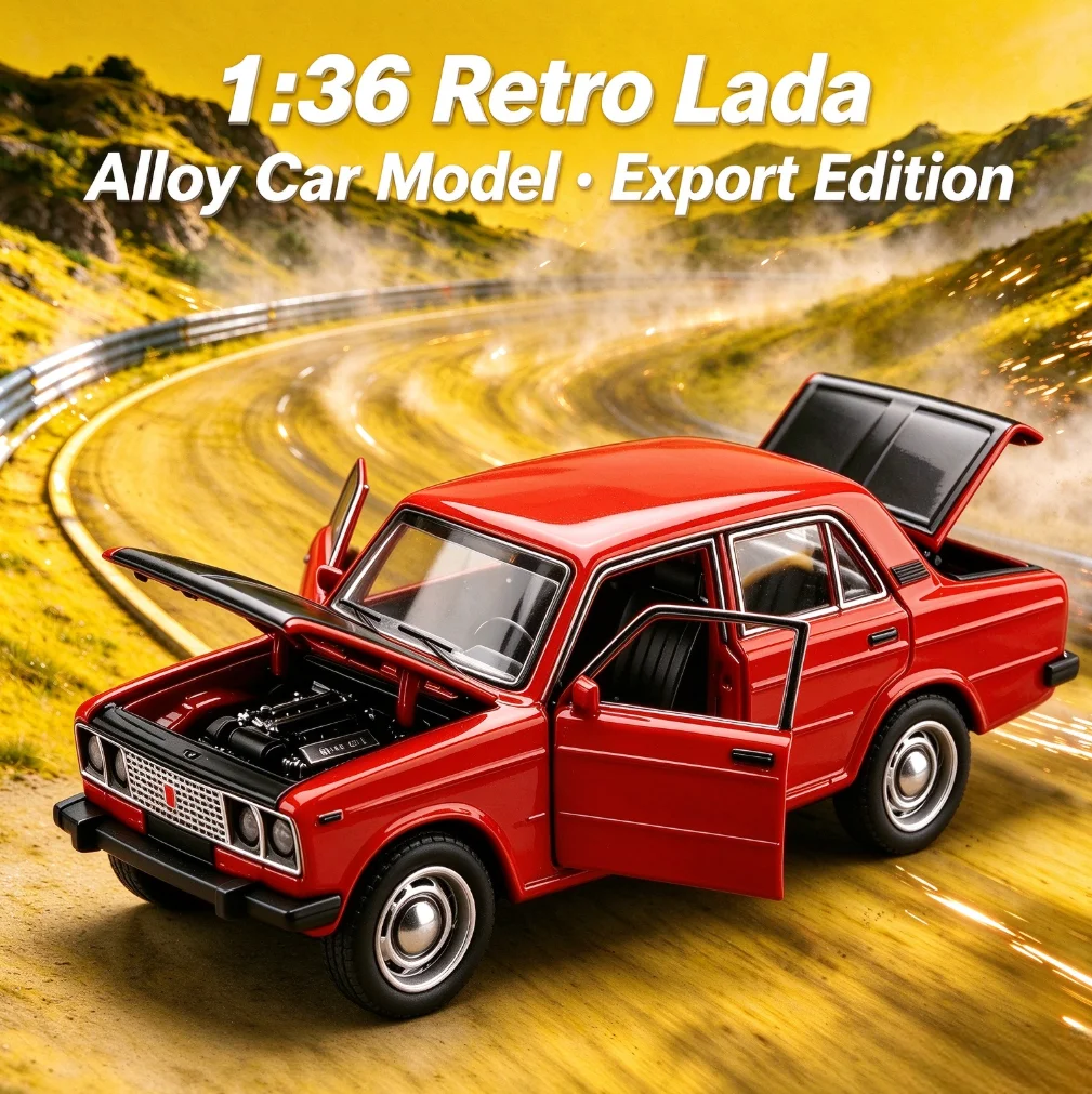 1:36Super Sports Car Diecast Alloy Metal Openable Doors Racing Vehicle Replica Pull Back Collectible Car Ornament Christmas Gift