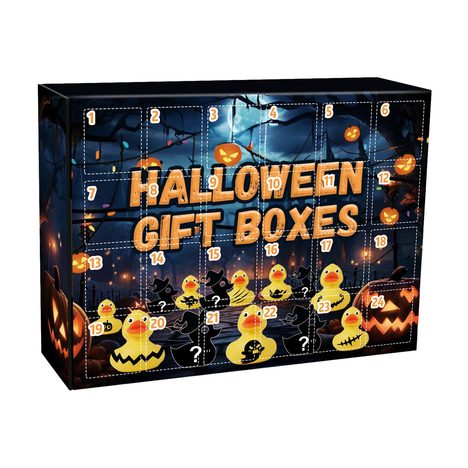 Il conto alla rovescia dell'orologio con sabbia da 10 minuti è qui. Scatola calendario Regalo notturno di Halloween Decorazione festival Spazzolatura sensoriale per bambini Hot