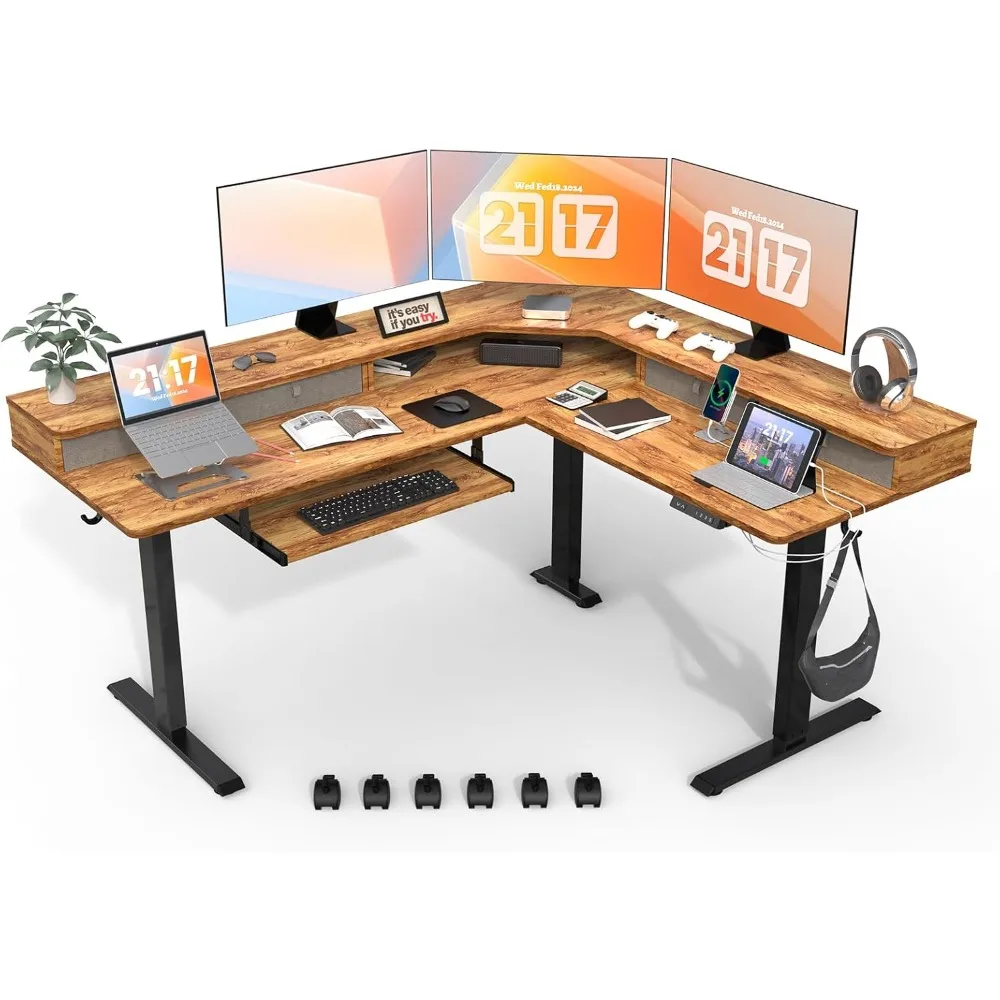 L-образный стоячий стол