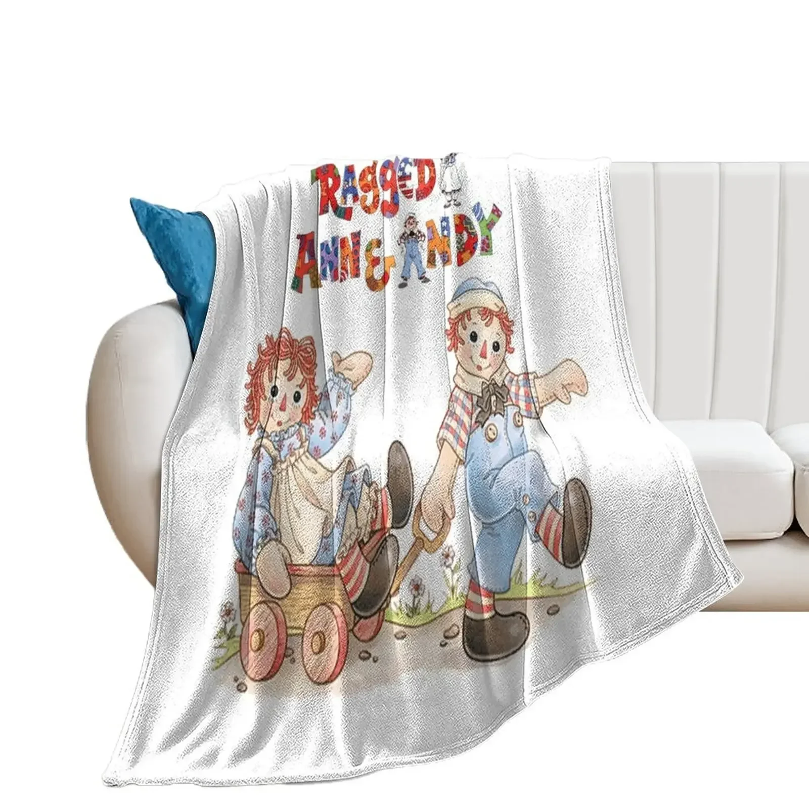 Raggedy Ann And Raggedy Andy Throw Blanket Thins Bed linens Winter beds Blankets