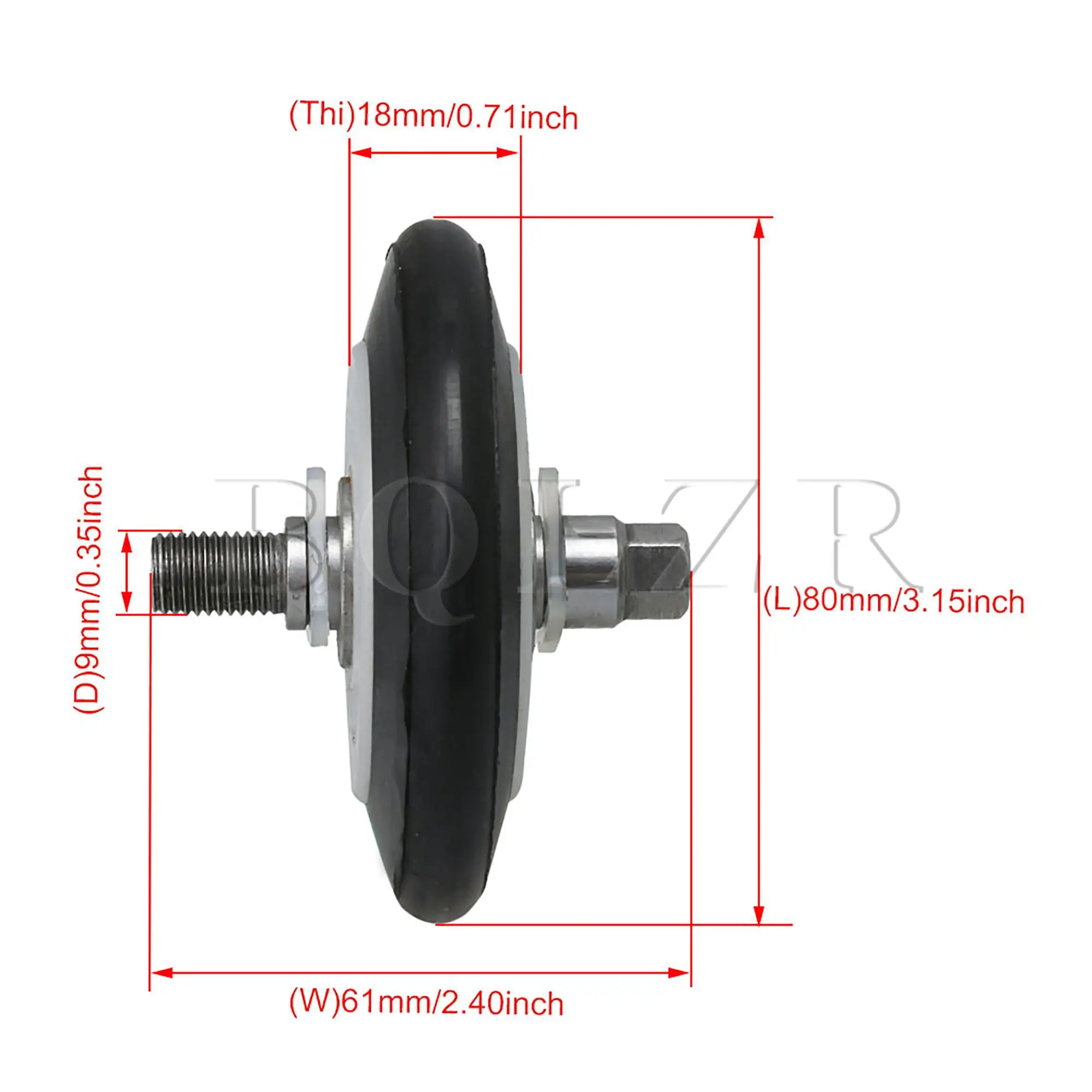 BQLZR 4Pcs Dryer Drum Roller DIY Repair Parts Replacement for LG 4581EL2002A