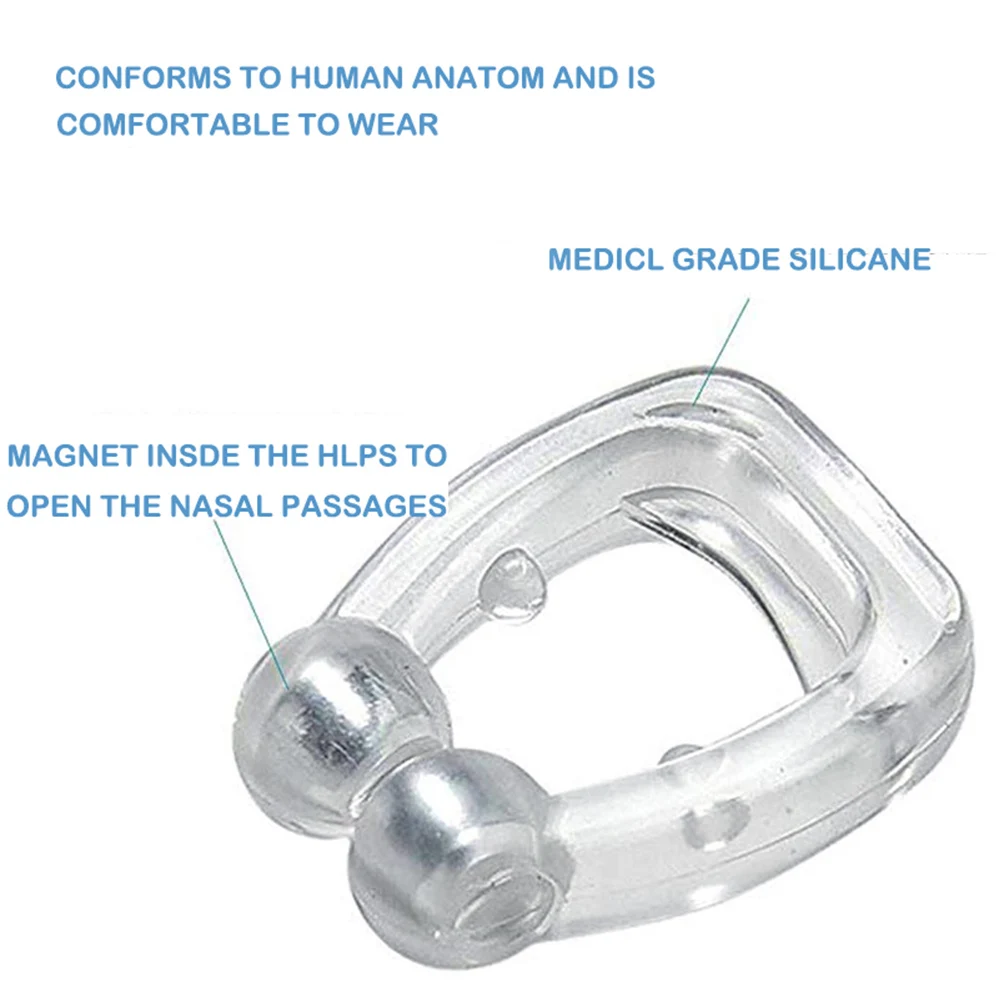 

4pcs Hot Anti Snoring Corrector Snore Prevention Gadget Men Women Anti-Snore Device Snore Elimination Nose Clip Quiet Sleep Nigh