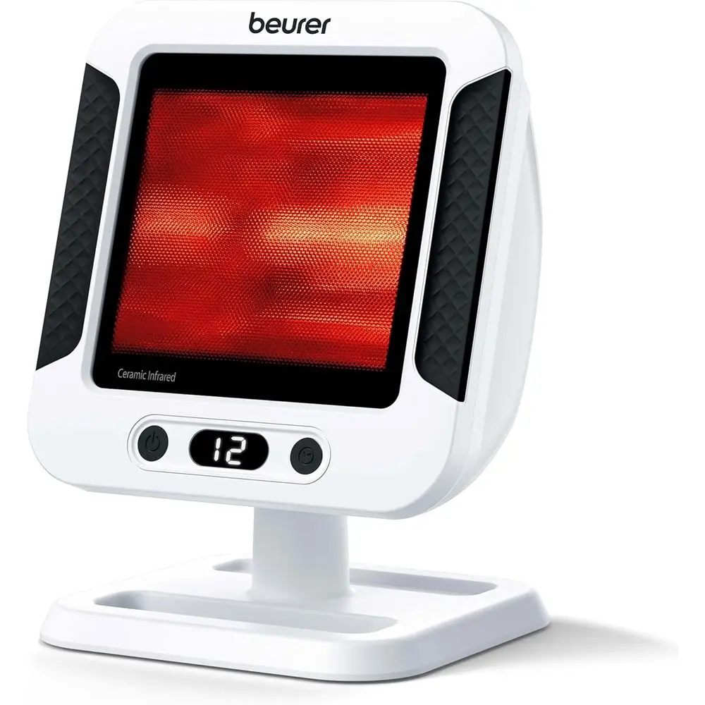 Infrared Heat Lamp for Pain Relief, Muscle Recovery, and Skin Care with Adjustable Treatment Time and Protective Eyewear
