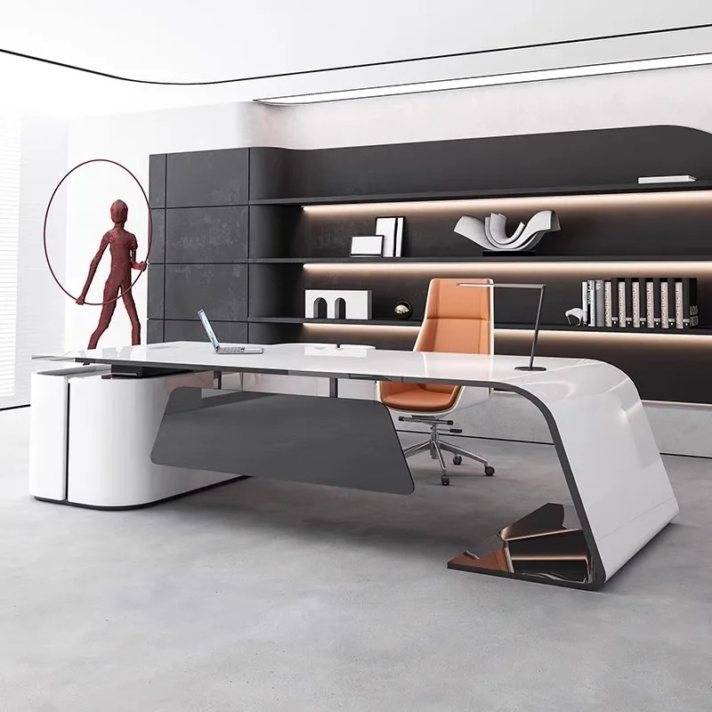 Organizer Modern Office Desk Working Aesthetic Gaming Writing Office Desk Design Luxury Reading Mesa Ordenador Home Accessories