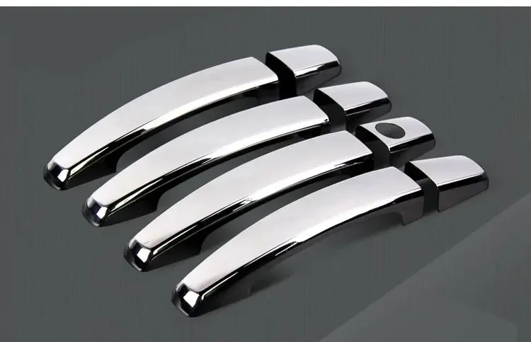 Chrome Door Handle Cover Trim Set for Peugeot 3008 mk1 2008~2016 Accessories Stickers  2009 2010 2011 2012 2013 2014 2015 2016