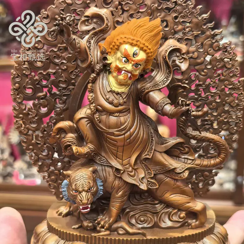 Angry Lotus Pure Copper Gilt Buddha Statue Purple Copper Treasure Phase Selection t1 Tibetan Tantra Buddhist Hall Worship