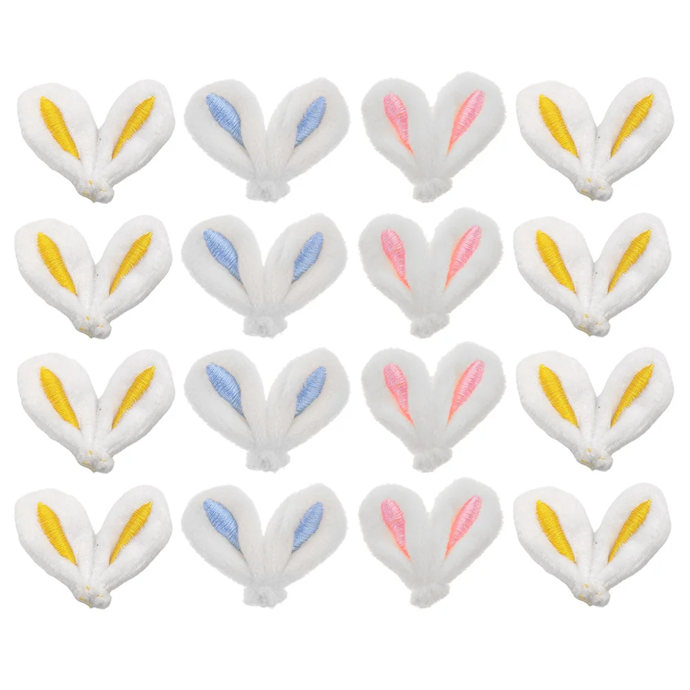 30 Pcs Rabbit Ears Hair Accessories Bunny Charm for Pins Curler Clothing Plush Butterfly Baby Shower Favor Miss Hat
