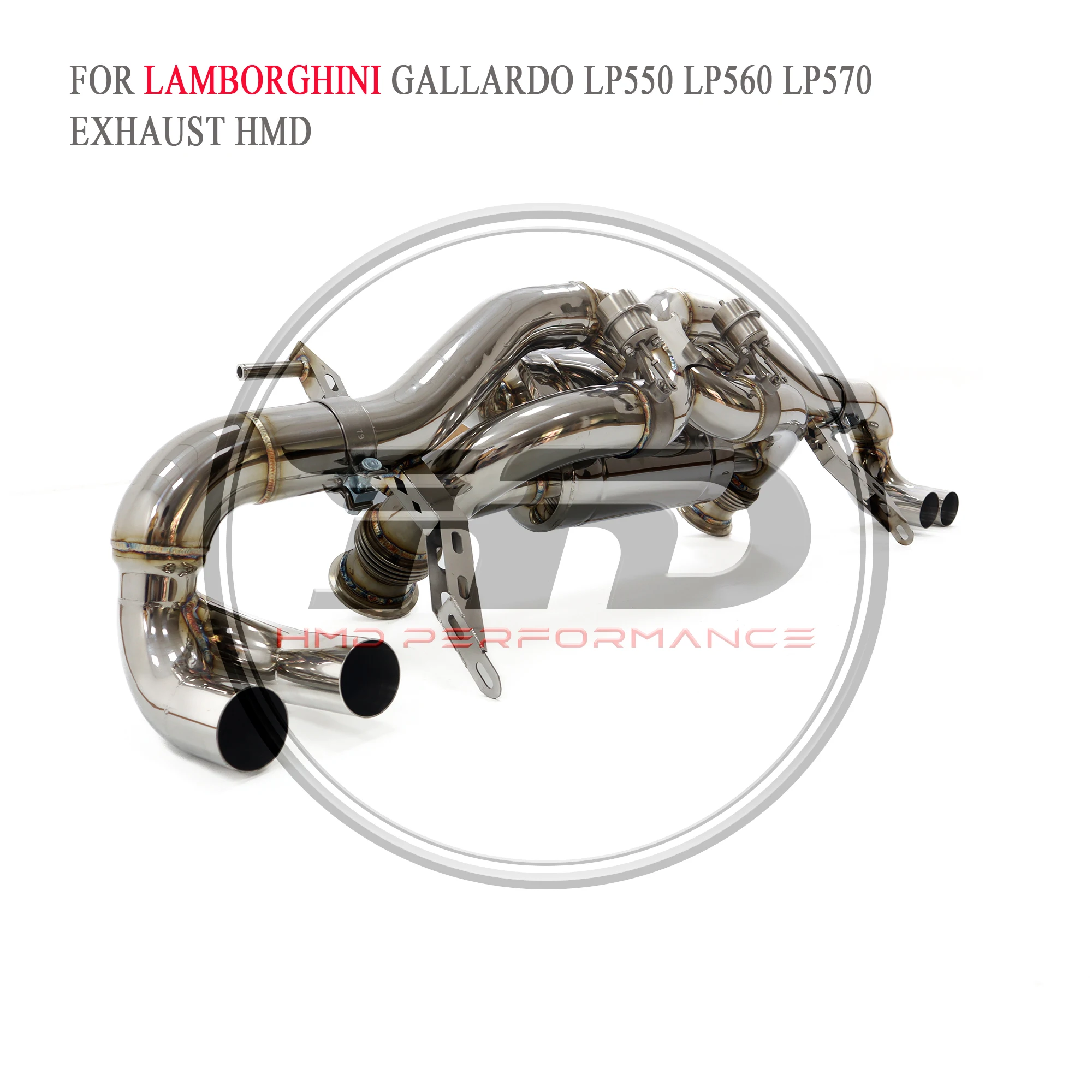 HMD Catback for Lamborghini Gallardo LP550 LP560 LP570 Stainless Steel Exhaust System Performance Valve Muffler Pipe