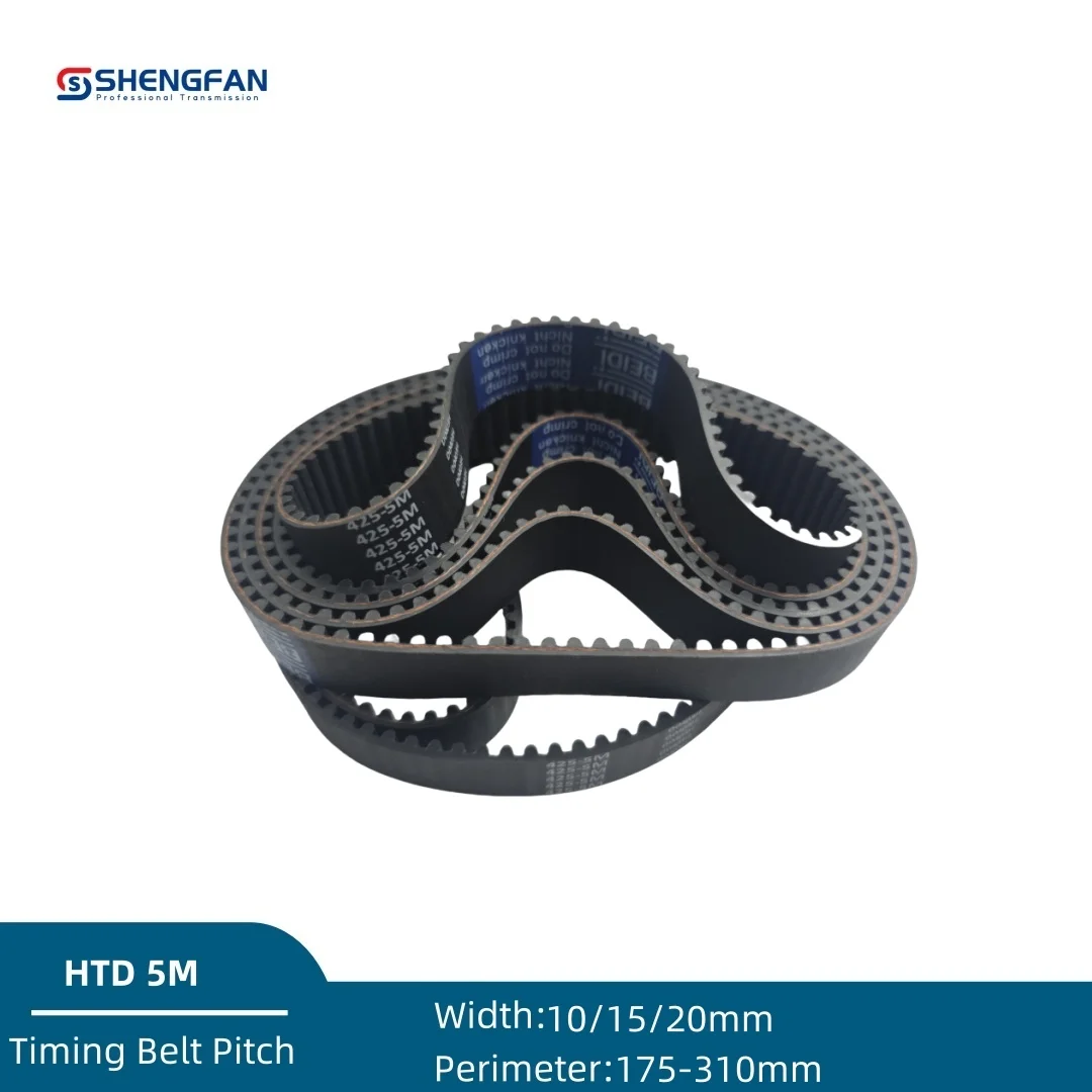 

HTD 5M Rubber Closed Loop Timing Belt Width 10mm 15mm 20mm Length 175mm~310mm HTD 5m 180 185 190 200 210 220 230 240 250 300mm