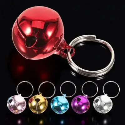 Collar para perro y gato, dijes colgantes de acero inoxidable, accesorios para mascotas, campanas pequeñas decorativas para cachorro, Collar para gato, manualidades Diy, 6 uds.