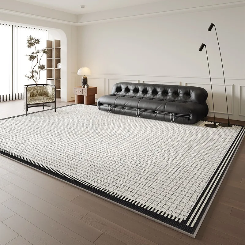 Living Room Carpet Bedroom Bedside Floor Mat High Density Short Pile Rug Light Luxury High-end Big Size Home Decoration Carpets