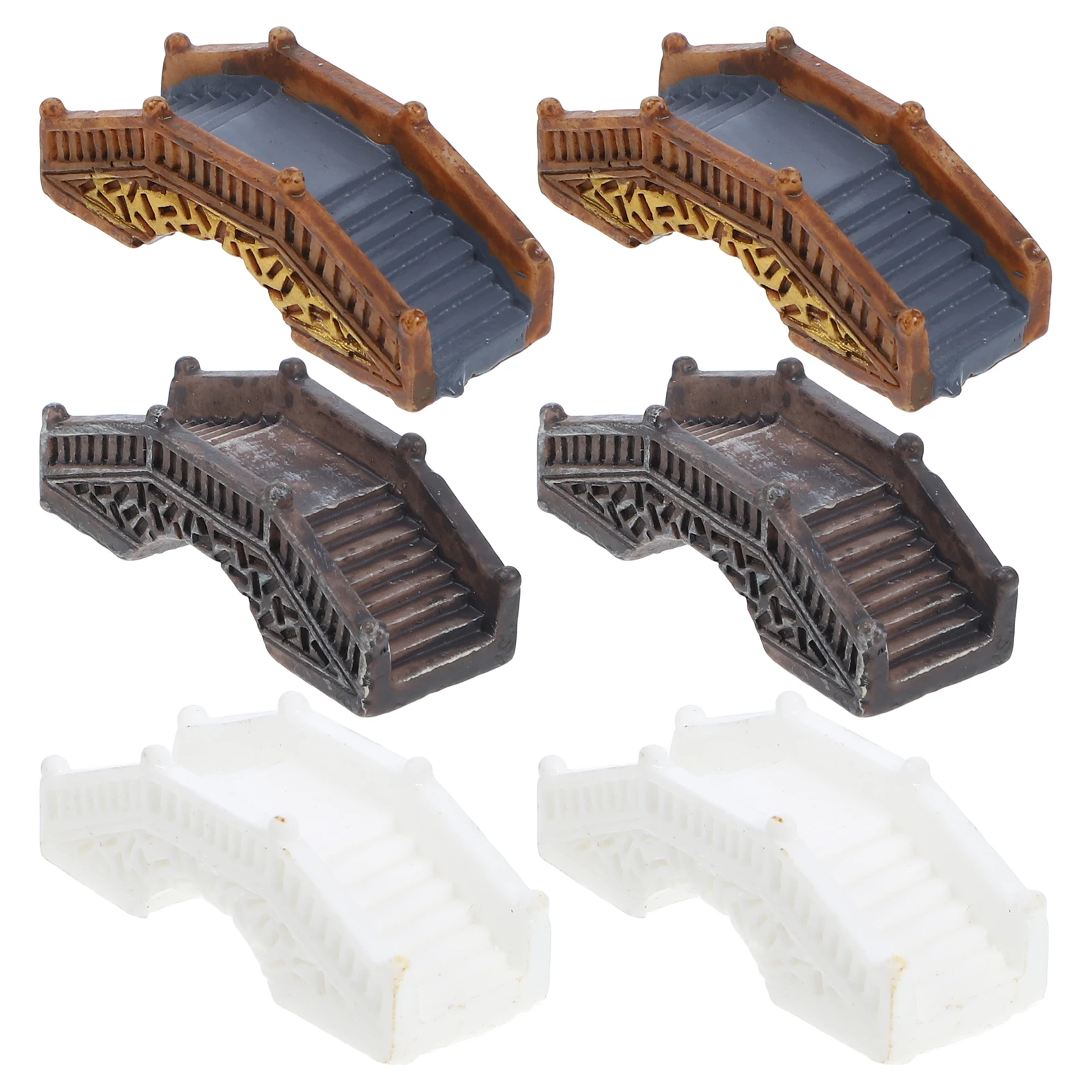 

6 Pcs Miniature Resin Arch Bridge Accessories for Garden Decor Small Bonsai Landscape Sculpture Gardening Supplies