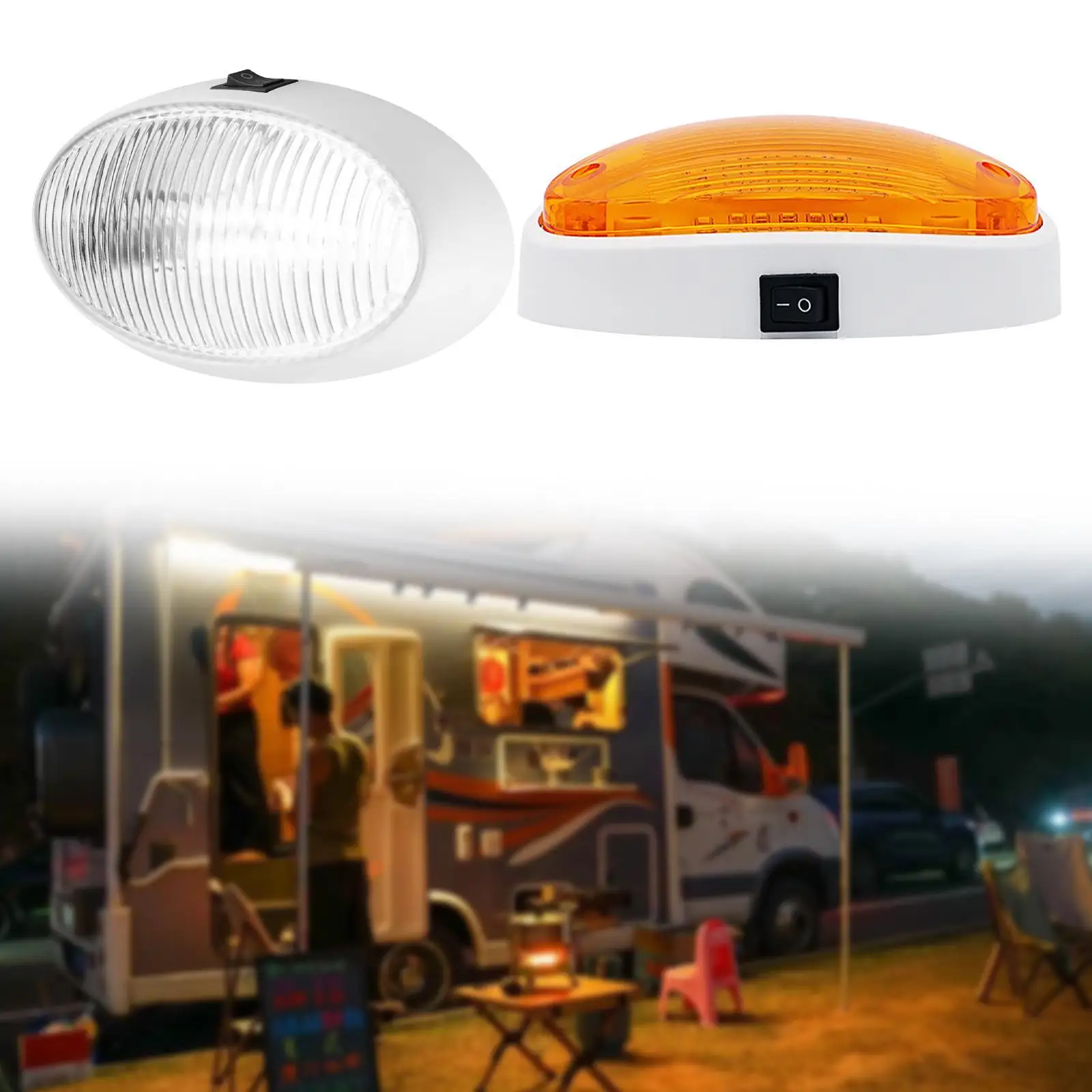 Luz LED RV Luz de repuesto práctica de 12 V para camión para furgoneta barco RV