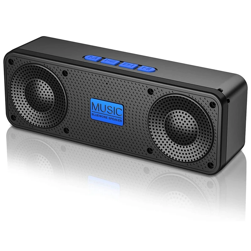 Portable FM Radio Wireless Bluetooth 5.0 TWS Speaker Support TF Card U Disk USB Charging Radio Reusable A