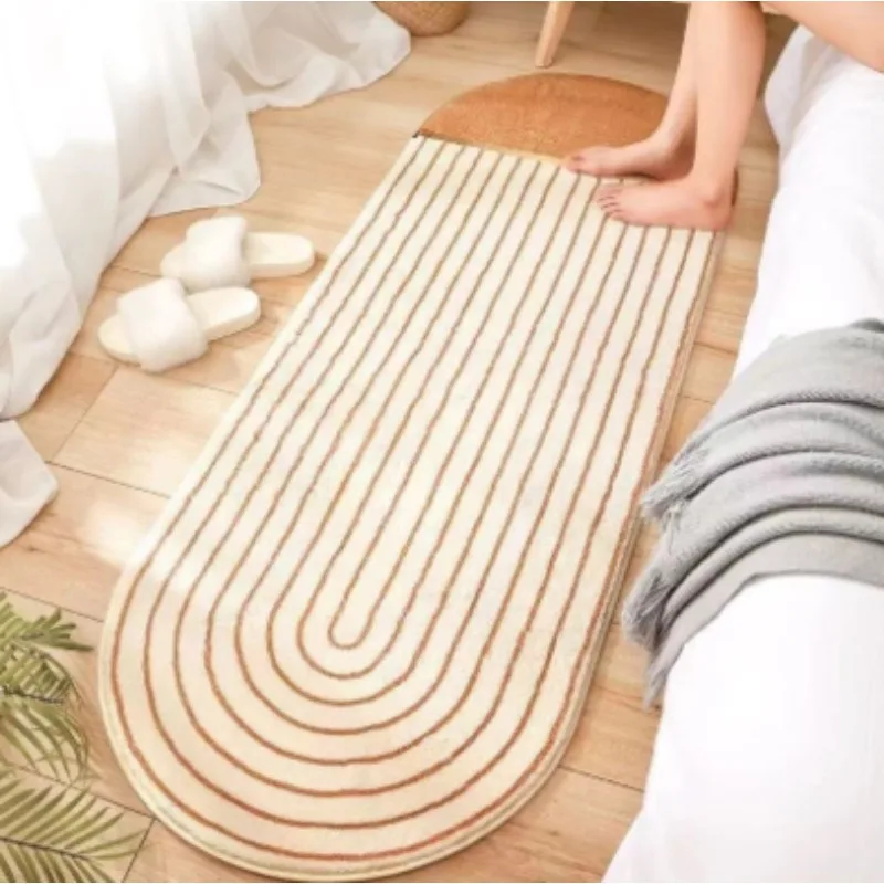 

Imitation cashmere bedroom bedside blanket non-slip household floor mat bay window blanket thickened anti-drop floor mat