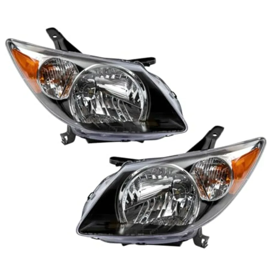 

2 Piece Headlight Assembly Set for Driver and Passenger Side Compatible with 2003-2004 Pontiac GM2502238 GM2503238 High-Perfor